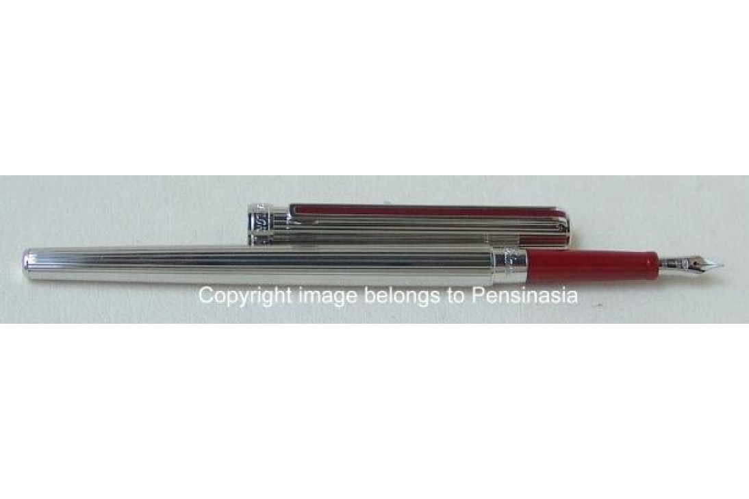 Sailor Chalana Silver Stripe Maroon Fountain Pen