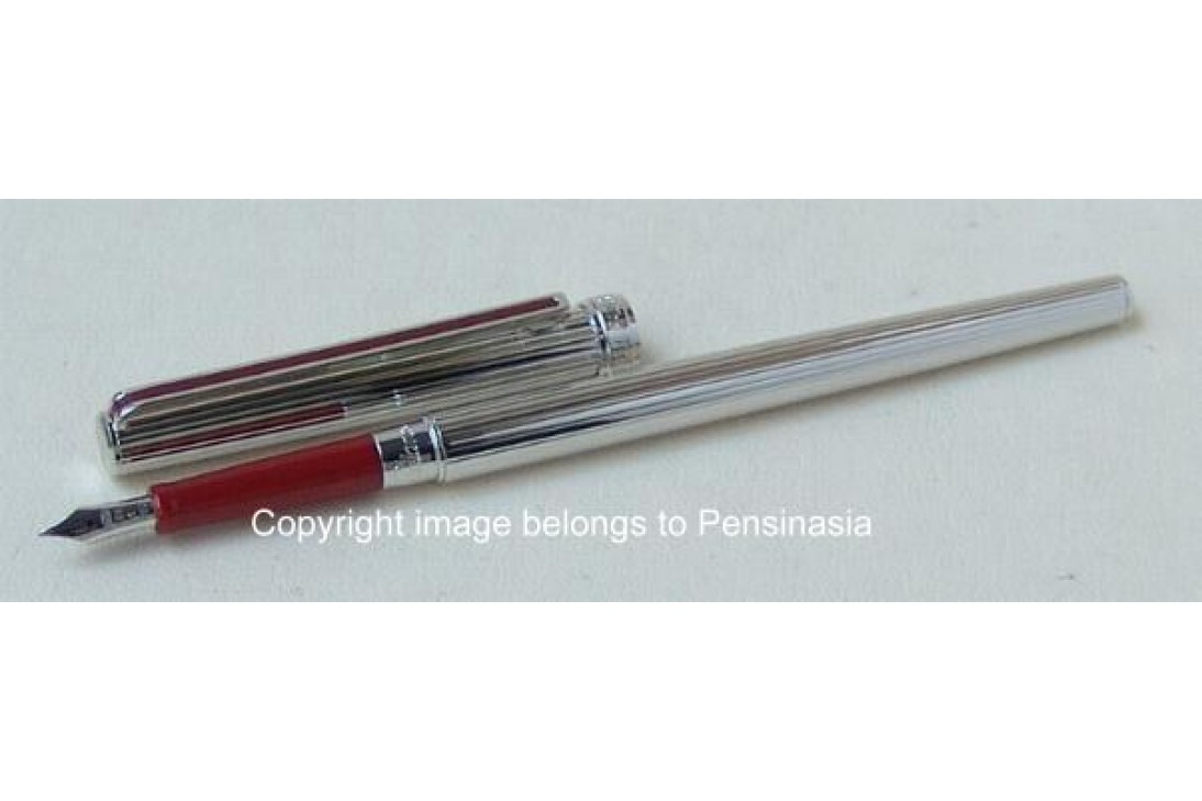 Sailor Chalana Silver Stripe Maroon Fountain Pen