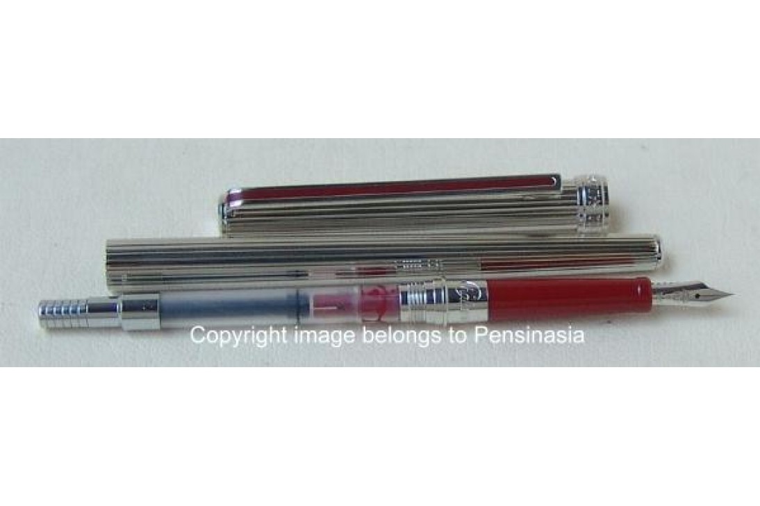 Sailor Chalana Silver Stripe Maroon Fountain Pen