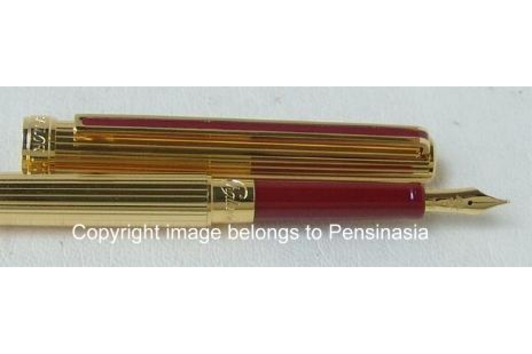 Sailor Chalana Gold Stripe Maroon Fountain Pen
