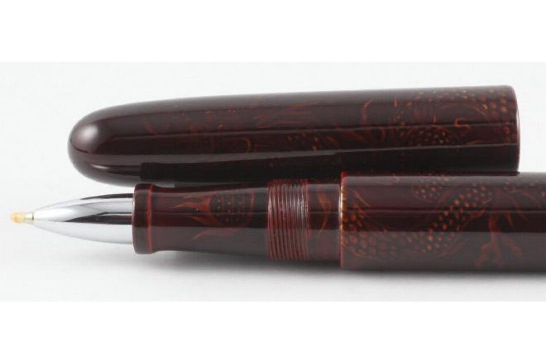 Nakaya Cigar Long Ascending Dragon Tame Sukashi Roller Ball Pen