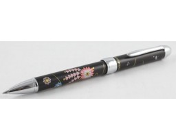 Sailor Yubi Maki-e Kanzashi (Floral Hairpins) Black Multi Function Pen