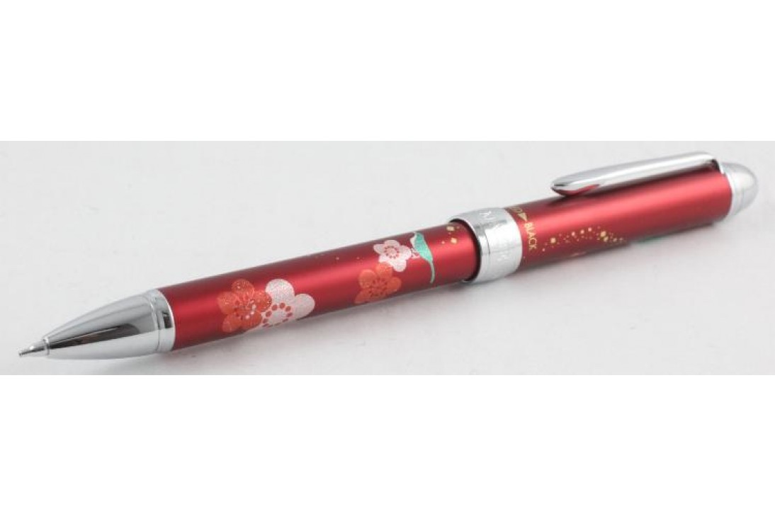 Sailor Yubi Maki-e Uguisu (Japanese Bush Warbler) Red Multi Function Pen