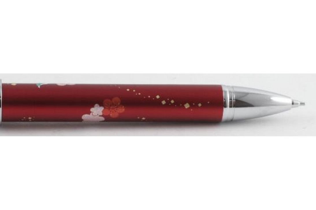 Sailor Yubi Maki-e Uguisu (Japanese Bush Warbler) Red Multi Function Pen
