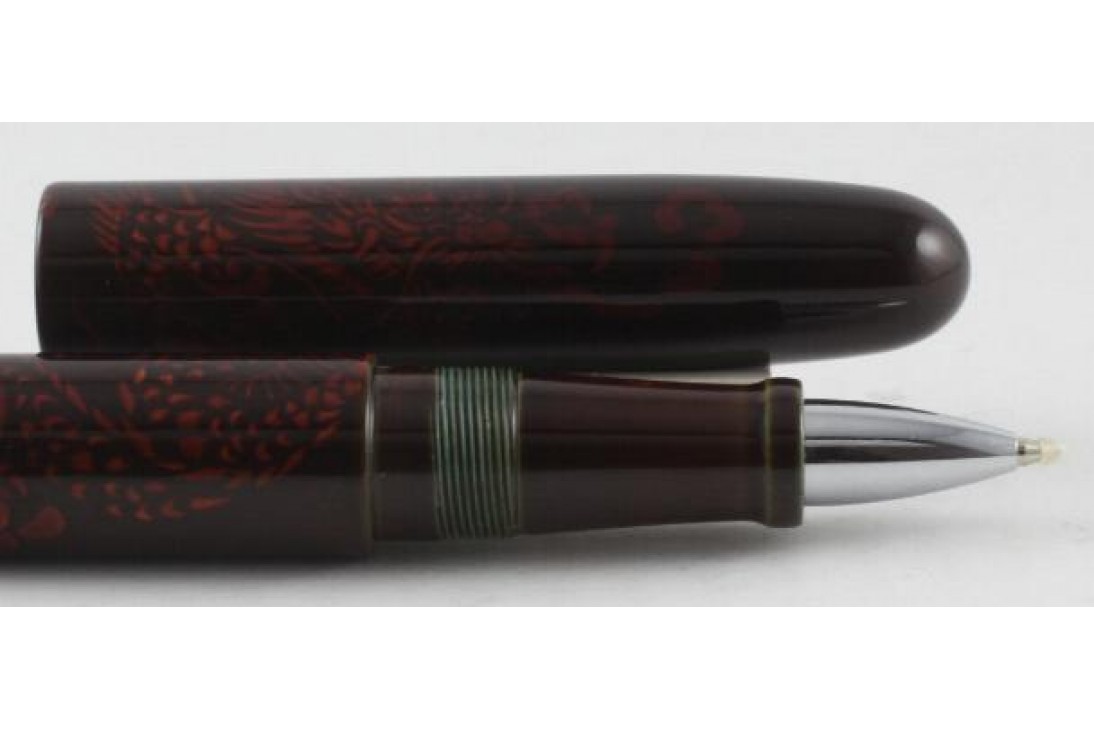 Nakaya Cigar Long Tame Sukashi Shishin Blue Dragon Roller Ball Pen