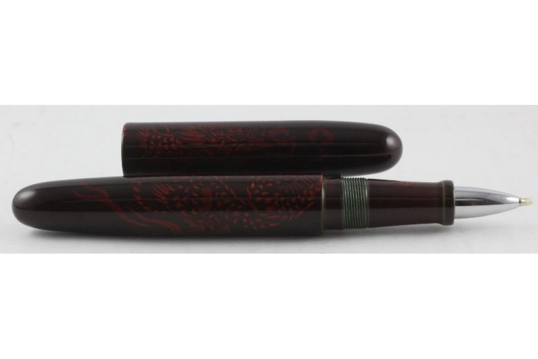 Nakaya Cigar Long Tame Sukashi Shishin Blue Dragon Roller Ball Pen