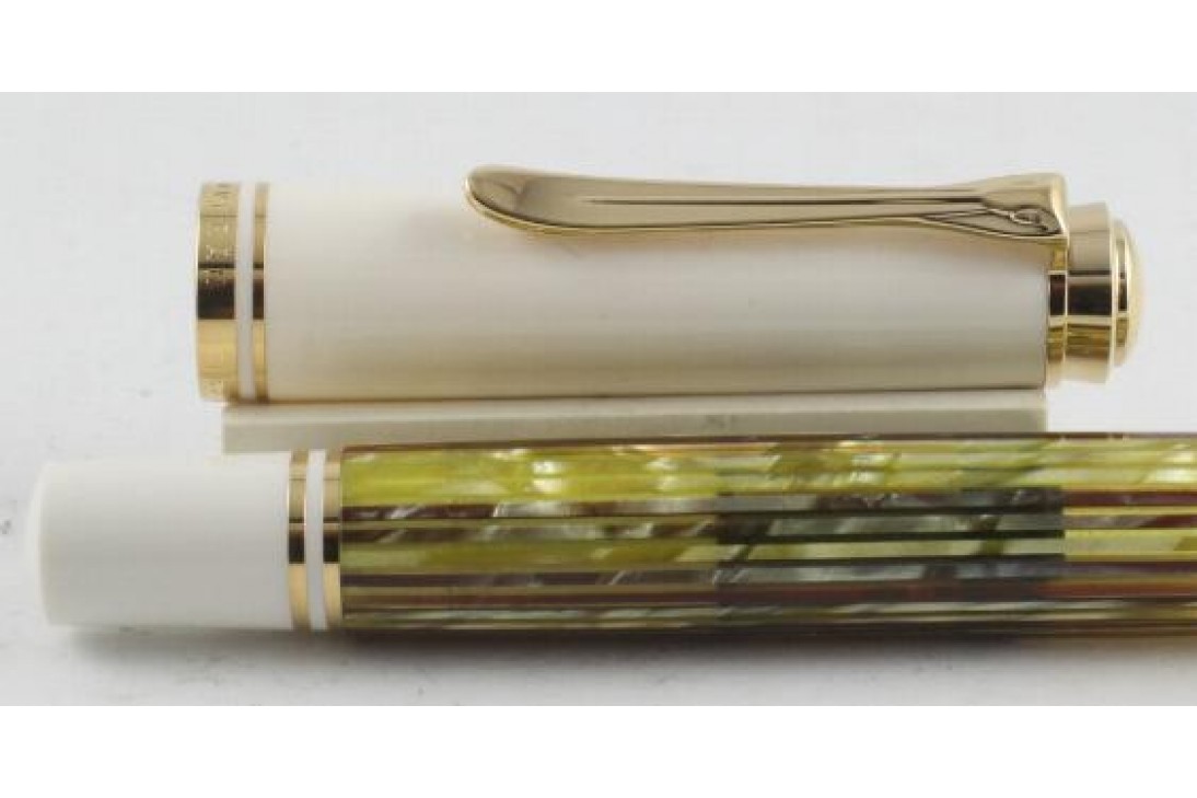 Pelikan Souveran M400 Tortoise White Fountain Pen ( New Logo )