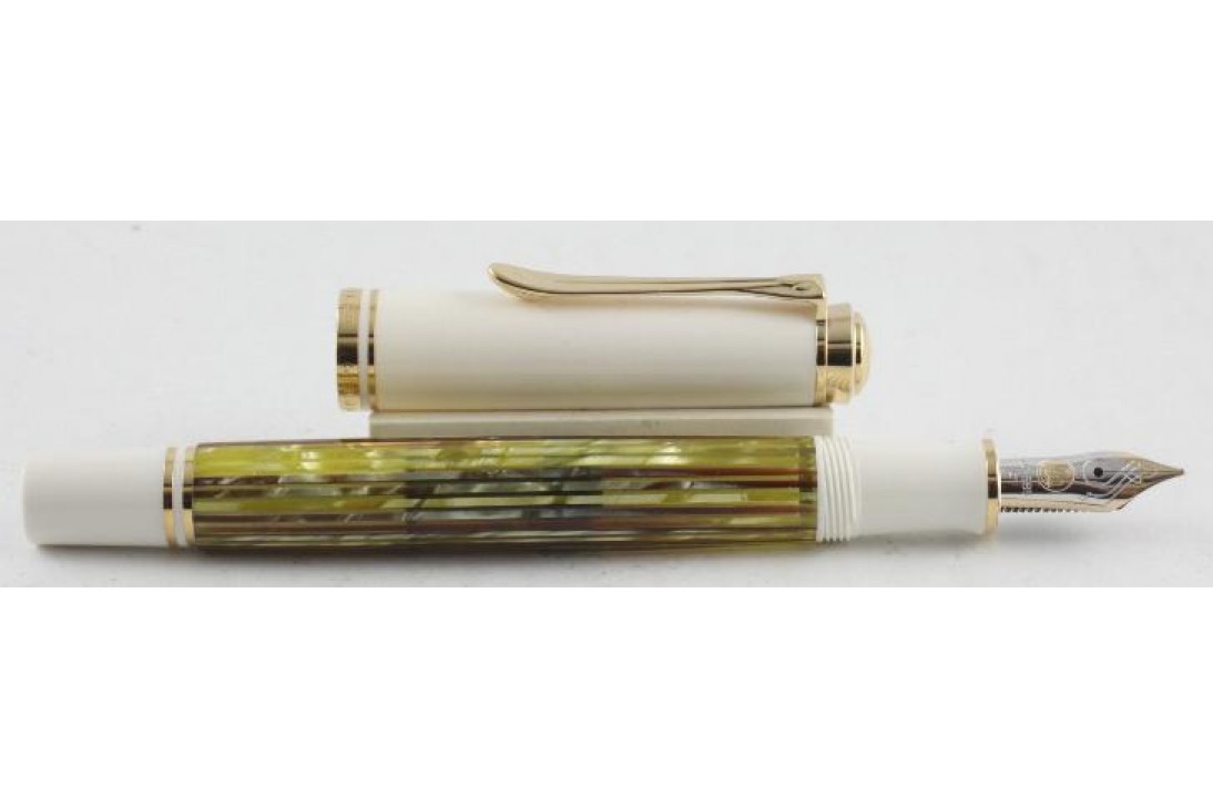 Pelikan Souveran M400 Tortoise White Fountain Pen ( New Logo )
