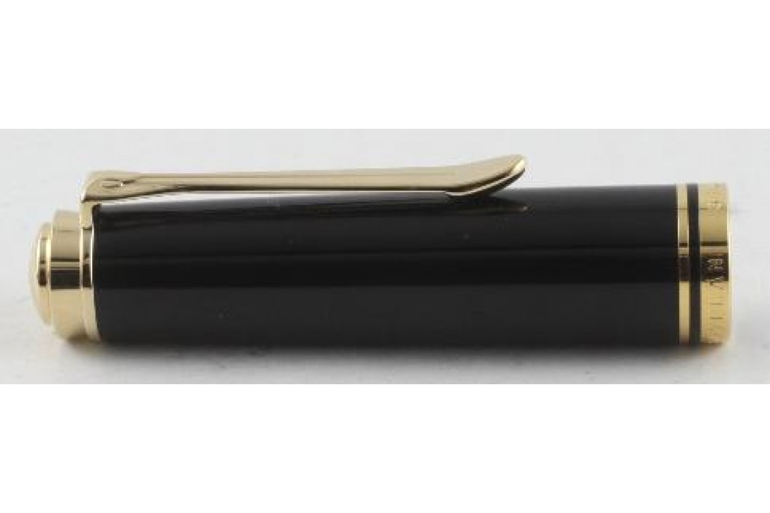 Pelikan Souveran M600 Blue and Black Gold Plated Trim Fountain Pen (New Logo)