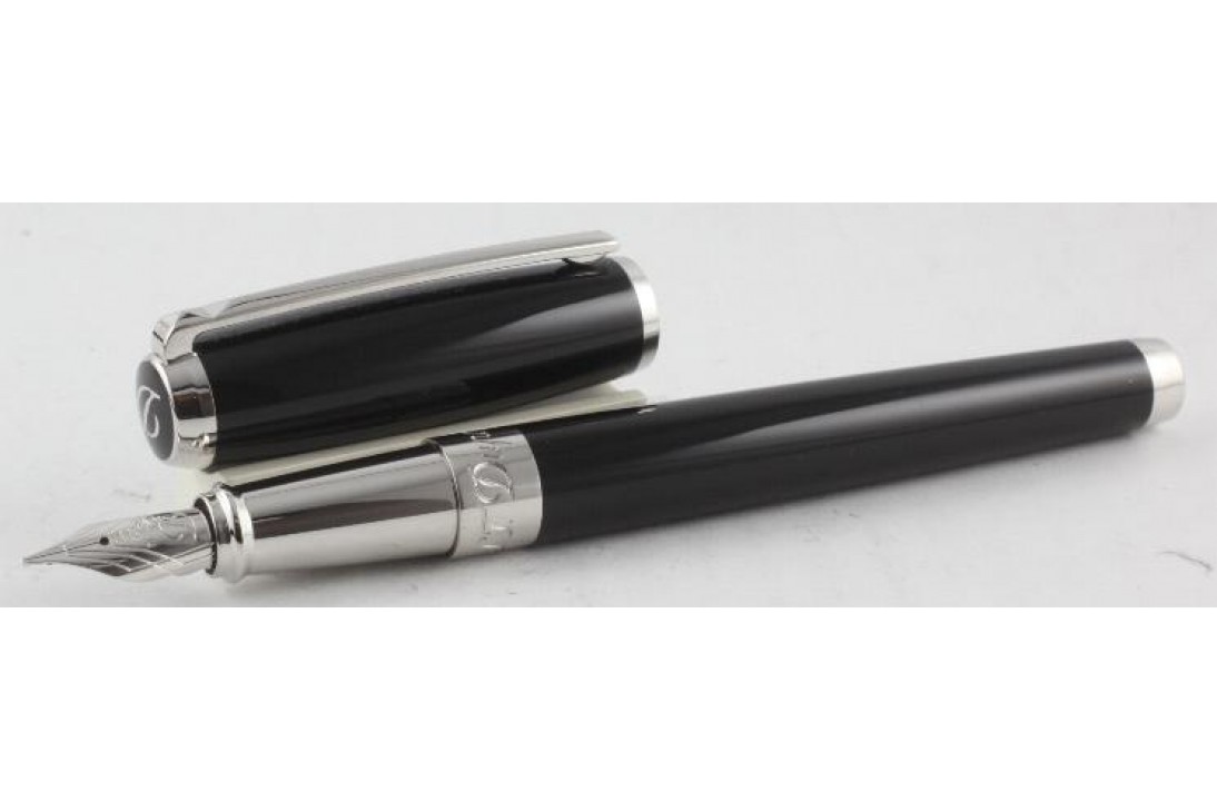 S.T. Dupont Elysee (Line D) Black and Palladium Fountain Pen
