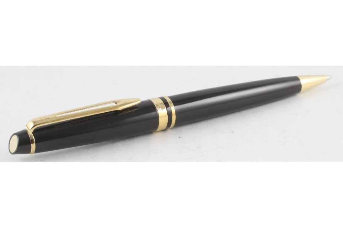 Waterman Expert III Black Gold Trim Ball Pen