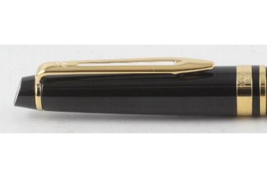 Waterman Expert III Black Gold Trim Ball Pen