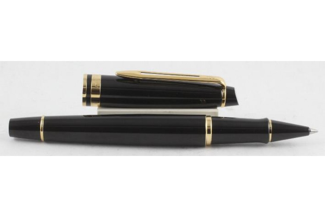 Waterman Expert III Black Gold Trim Roller Ball Pen