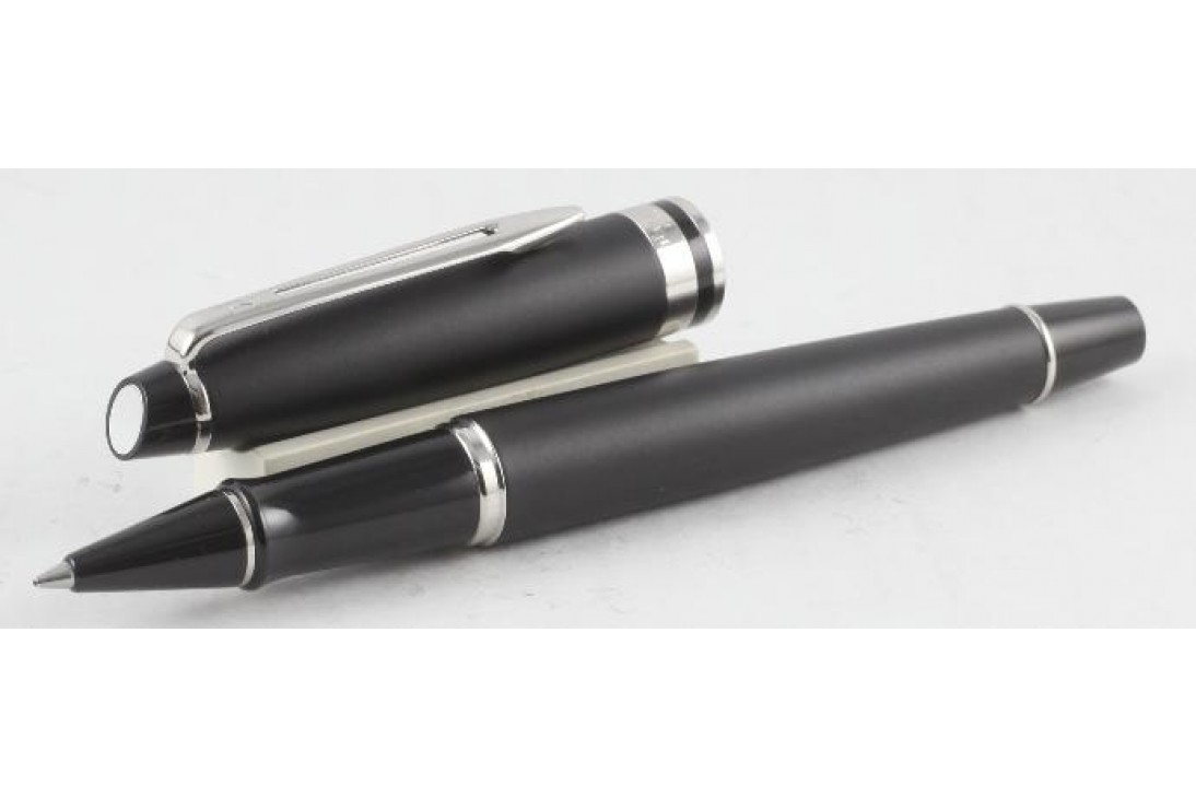 Waterman Expert III Matt Black Chrome Trim Roller Ball Pen