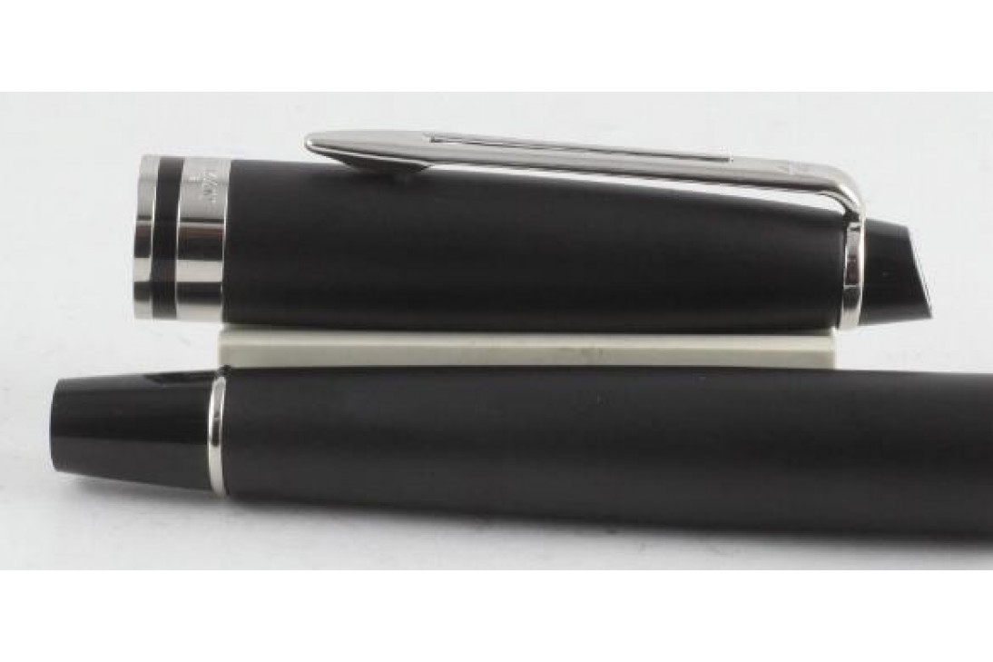Waterman Expert III Matt Black Chrome Trim Roller Ball Pen