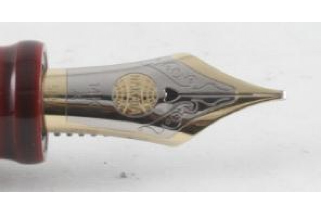 Nakaya Piccolo Long Aka Tamenuri Fountain Pen