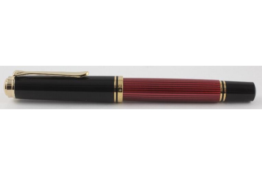 Pelikan Souveran M800 Red and Black Fountain Pen - New Logo