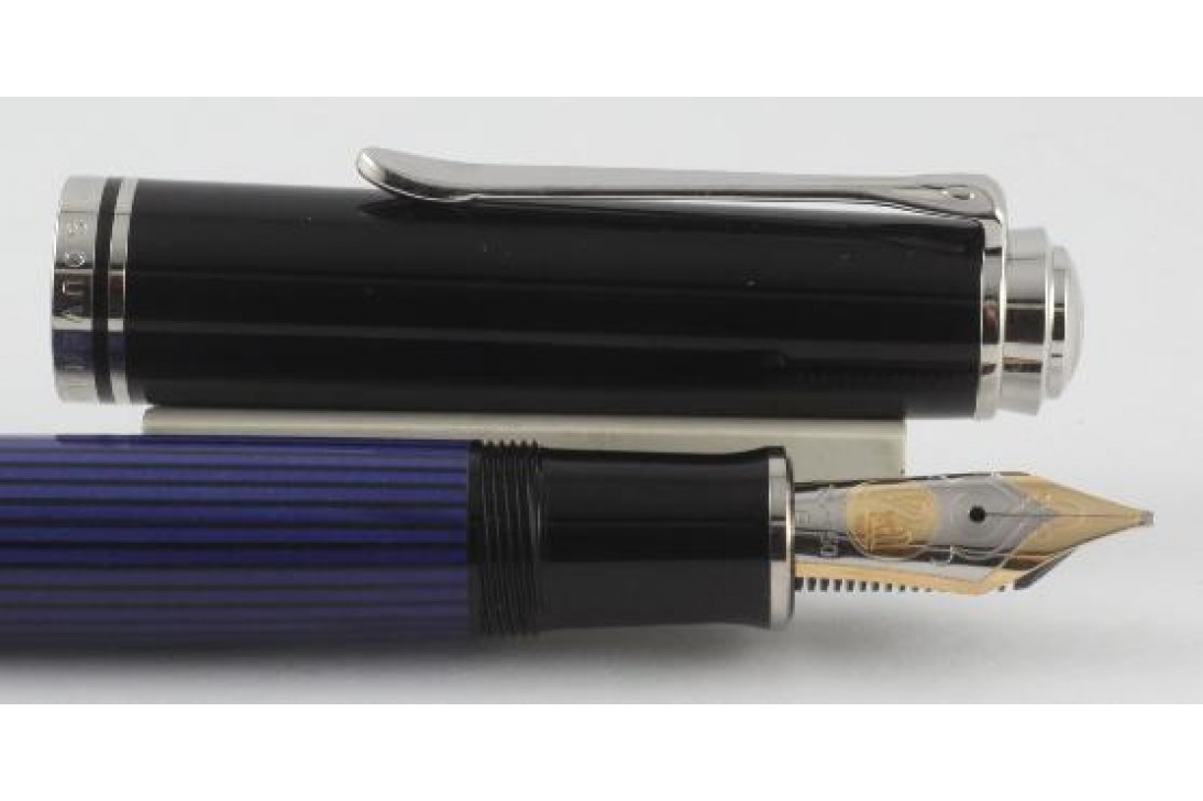 Pelikan Souveran M805 Blue and Black Fountain Pen (New Logo)