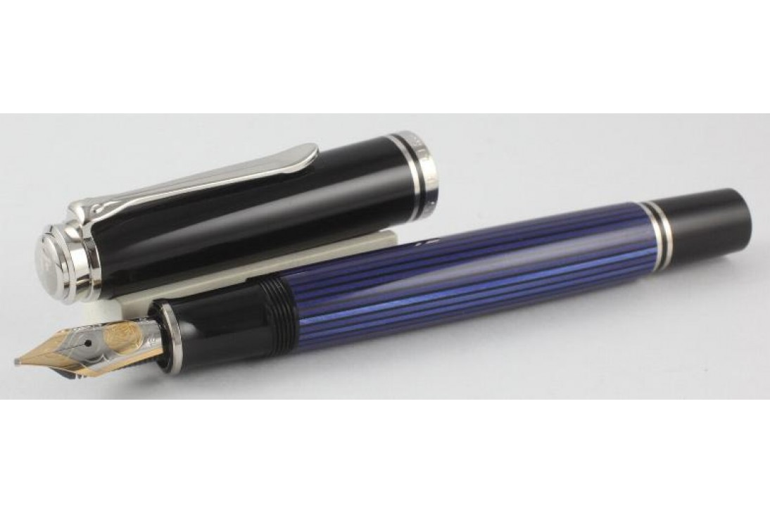 Pelikan Souveran M805 Blue and Black Fountain Pen (New Logo)