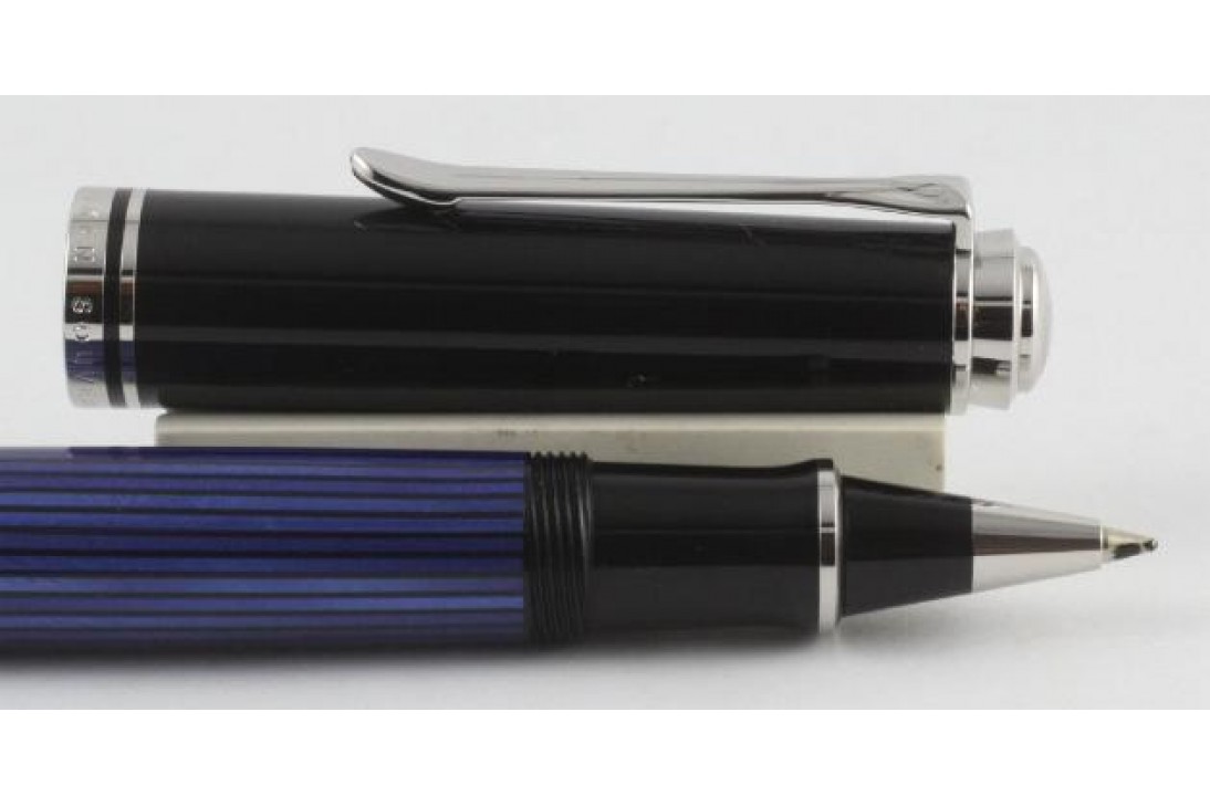 Pelikan Special Edition Souveran R605 Blue and Black Roller Ball Pen (New Logo)