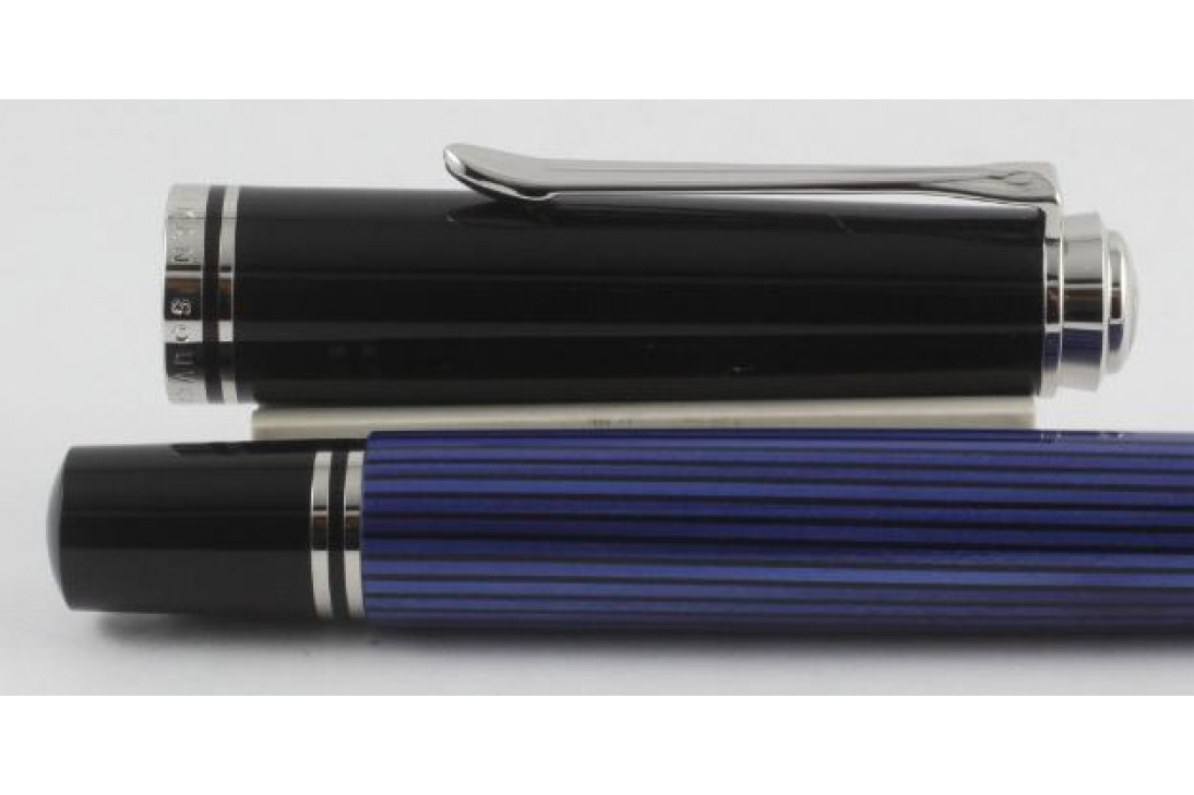 Pelikan Special Edition Souveran R605 Blue and Black Roller Ball Pen (New Logo)