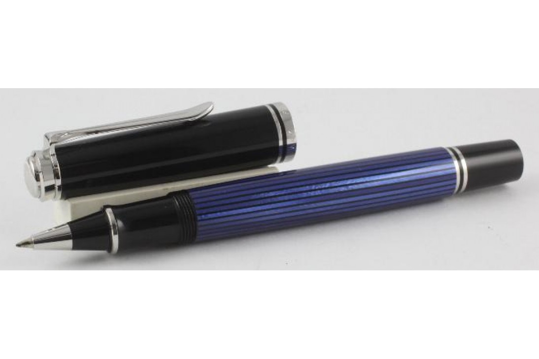 Pelikan Special Edition Souveran R605 Blue and Black Roller Ball Pen (New Logo)