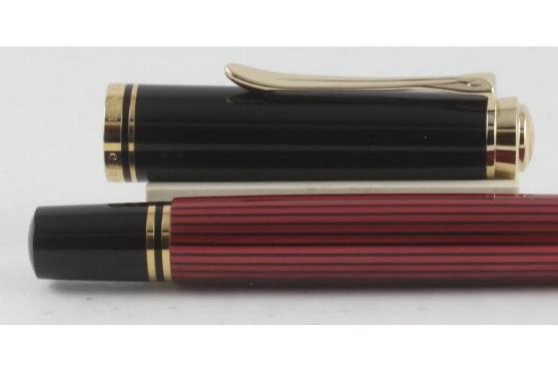 Pelikan Souveran M400 Red and Black Fountain Pen (New Logo)