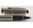 Waterman Expert III Stainless Steel with Gold Trim Roller Ball Pen