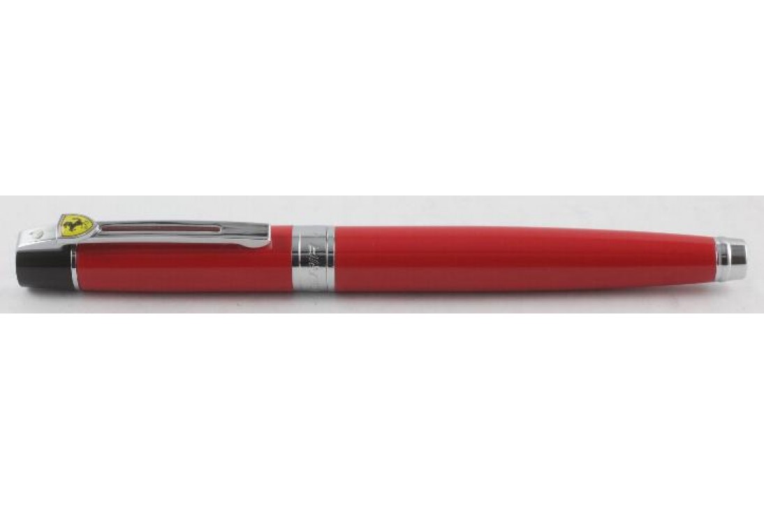 Sheaffer Ferrari SF300 Glossy Red Barrel and Cap Black Ornament Roller Ball Pen