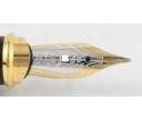 S.T. Dupont Olympio Large Gold Finishes Lines Fountain Pen