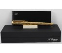 S.T. Dupont Olympio Large Gold Finishes Lines Fountain Pen