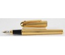 S.T. Dupont Olympio Large Gold Finishes Lines Fountain Pen