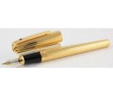 S.T. Dupont Olympio Large Gold Finishes Lines Fountain Pen