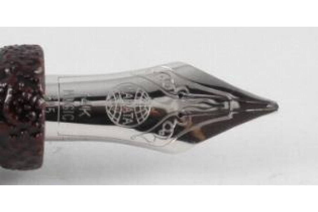 Nakaya Cigar Writer Portable Urushi Ishi-me Kuro Tame Fountain Pen