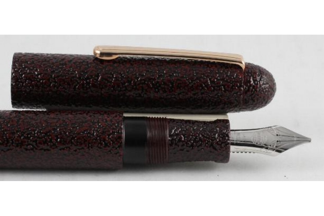 Nakaya Cigar Writer Portable Urushi Ishi-me Kuro Tame Fountain Pen