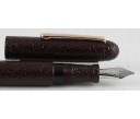 Nakaya Cigar Writer Portable Urushi Ishi-me Kuro Tame Fountain Pen