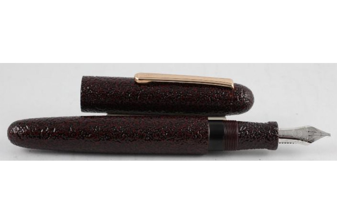 Nakaya Cigar Writer Portable Urushi Ishi-me Kuro Tame Fountain Pen