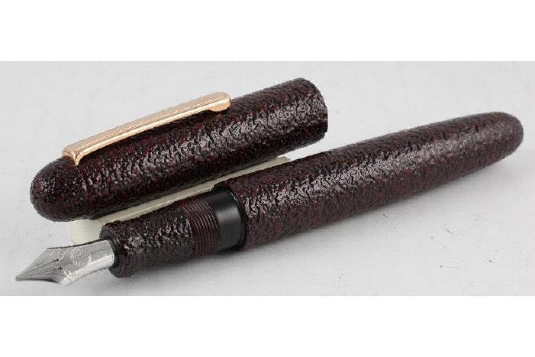 Nakaya Cigar Writer Portable Urushi Ishi-me Kuro Tame Fountain Pen
