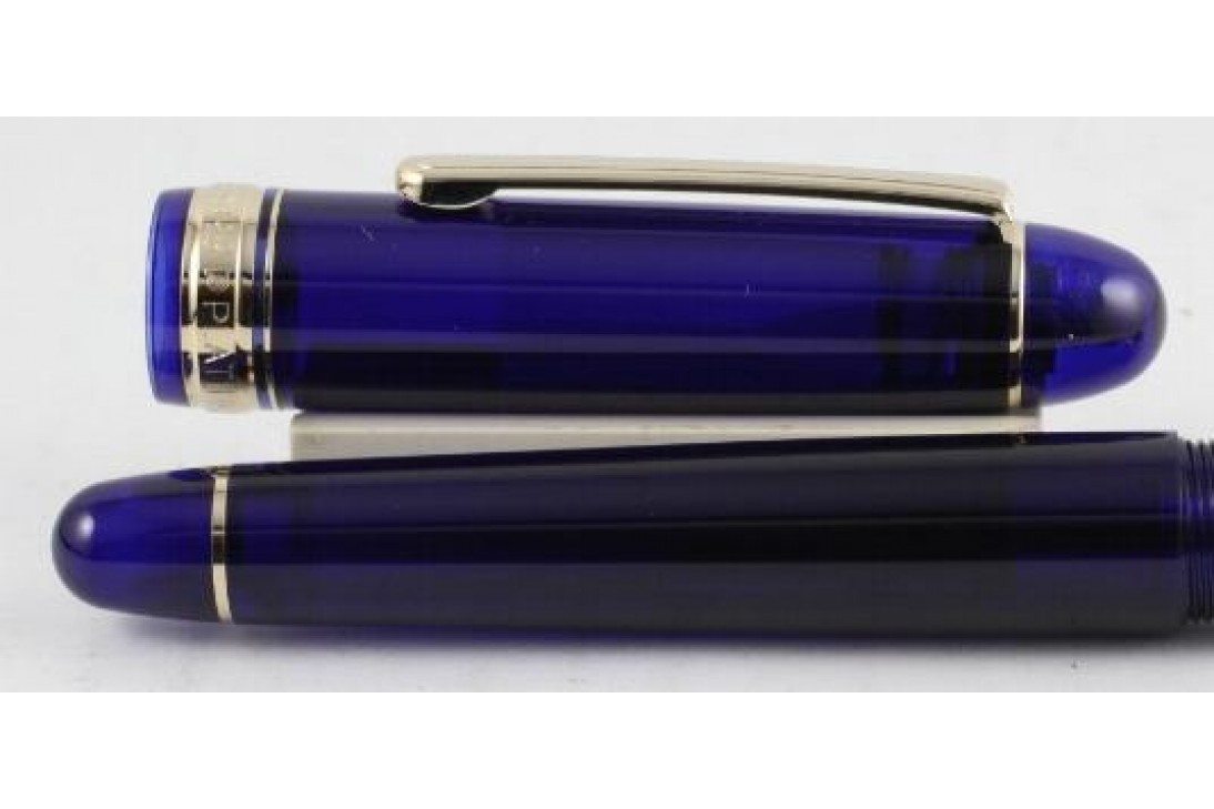 Platinum 3776 Century Chartres Blue Gold Trim Fountain Pen