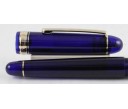 Platinum 3776 Century Chartres Blue Gold Trim Fountain Pen