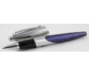 Sheaffer Intrigue 612 Whale Shark Matte Chrome Patterned Blue Roller Ball Pen