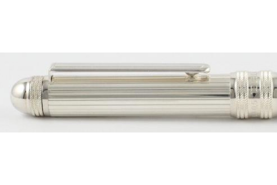 Platinum 3 in 1 Silver Plated Stripe Multi Function pen