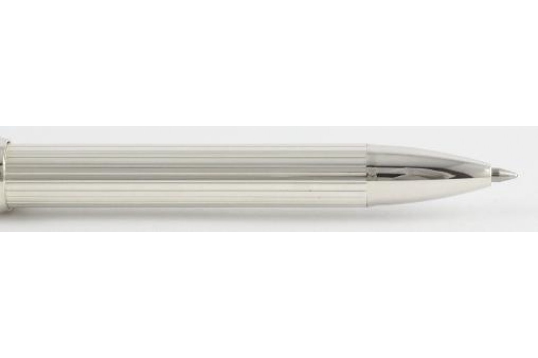 Platinum 3 in 1 Silver Plated Stripe Multi Function pen