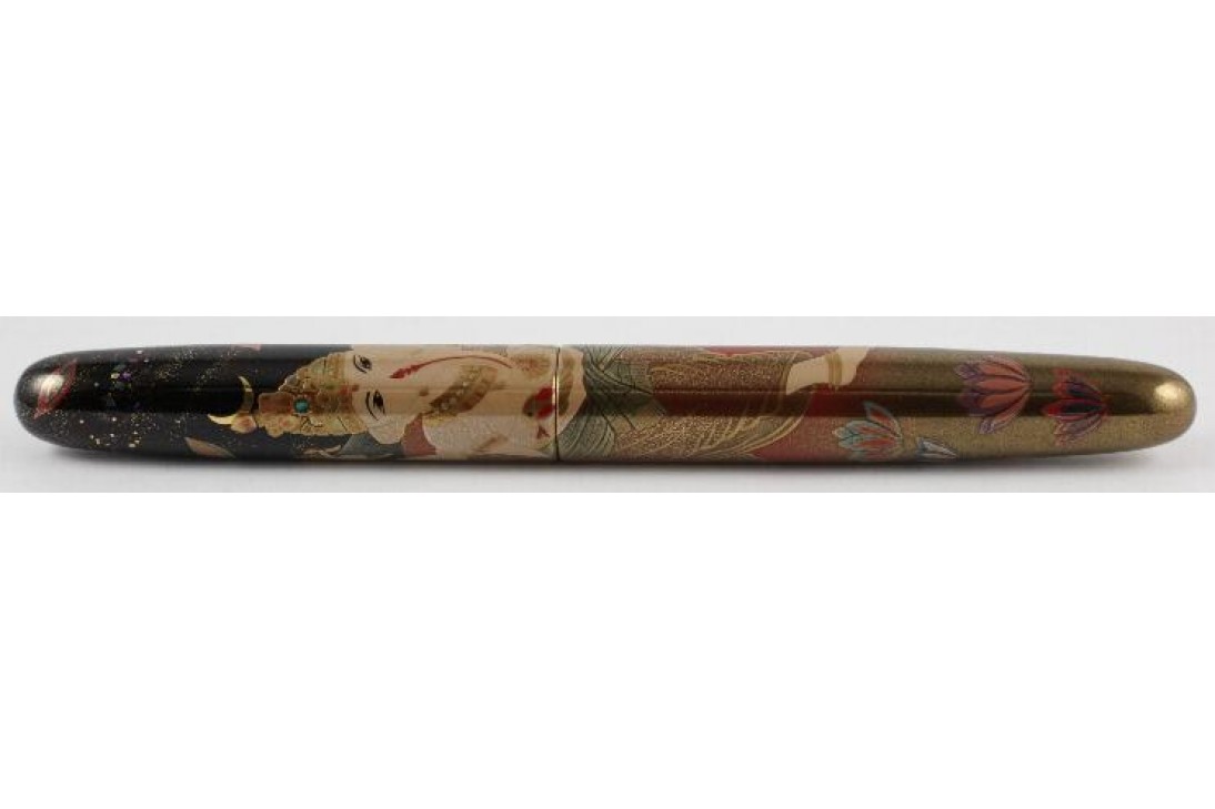 Nakaya Cigar Portable Maki-e Ganesh Fountain Pen