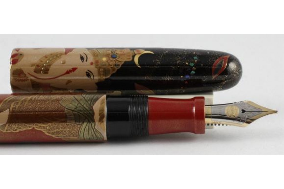 Nakaya Cigar Portable Maki-e Ganesh Fountain Pen