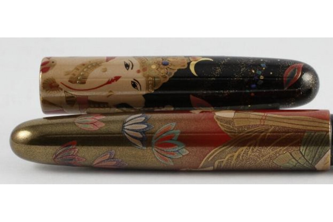 Nakaya Cigar Portable Maki-e Ganesh Fountain Pen