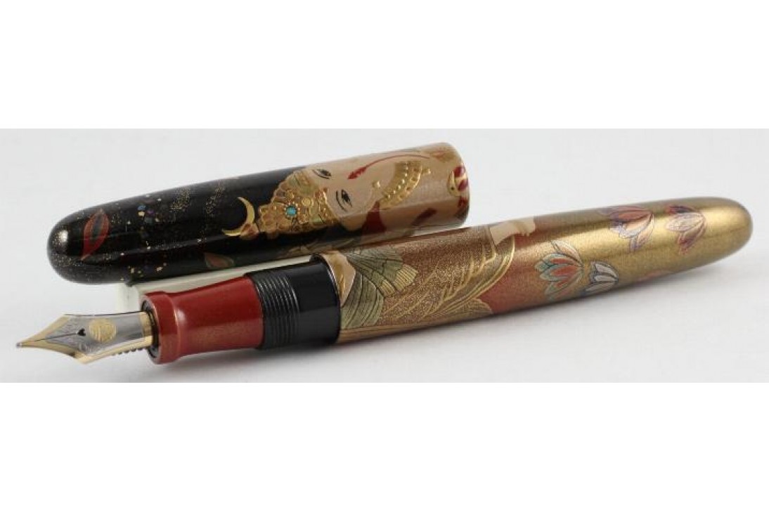 Nakaya Cigar Portable Maki-e Ganesh Fountain Pen
