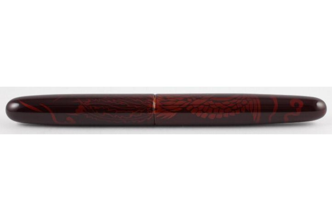 Nakaya Cigar Portable Tame Sukashi Shisin (Four Gods) Suzaku (Red Bird) Fountain Pen