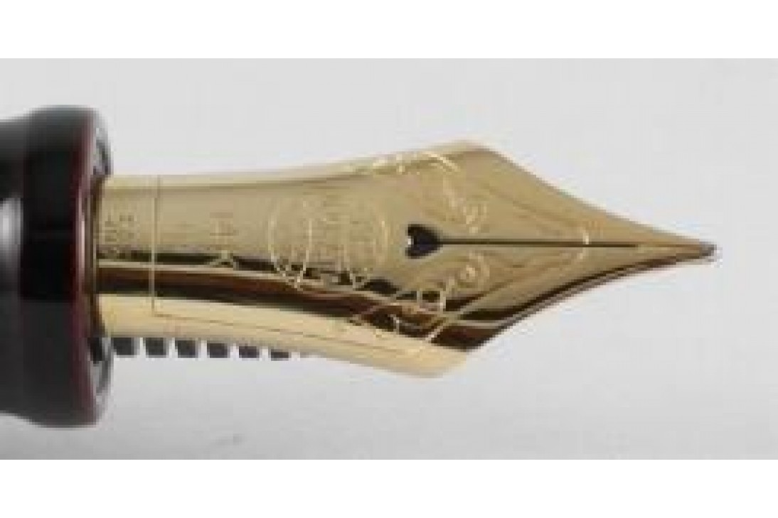 Nakaya Portable Writer Kuro Tamenuri with Gold Fish Anti-roll Fountain Pen