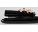 Nakaya Portable Writer Kuro Tamenuri with Gold Fish Anti-roll Fountain Pen